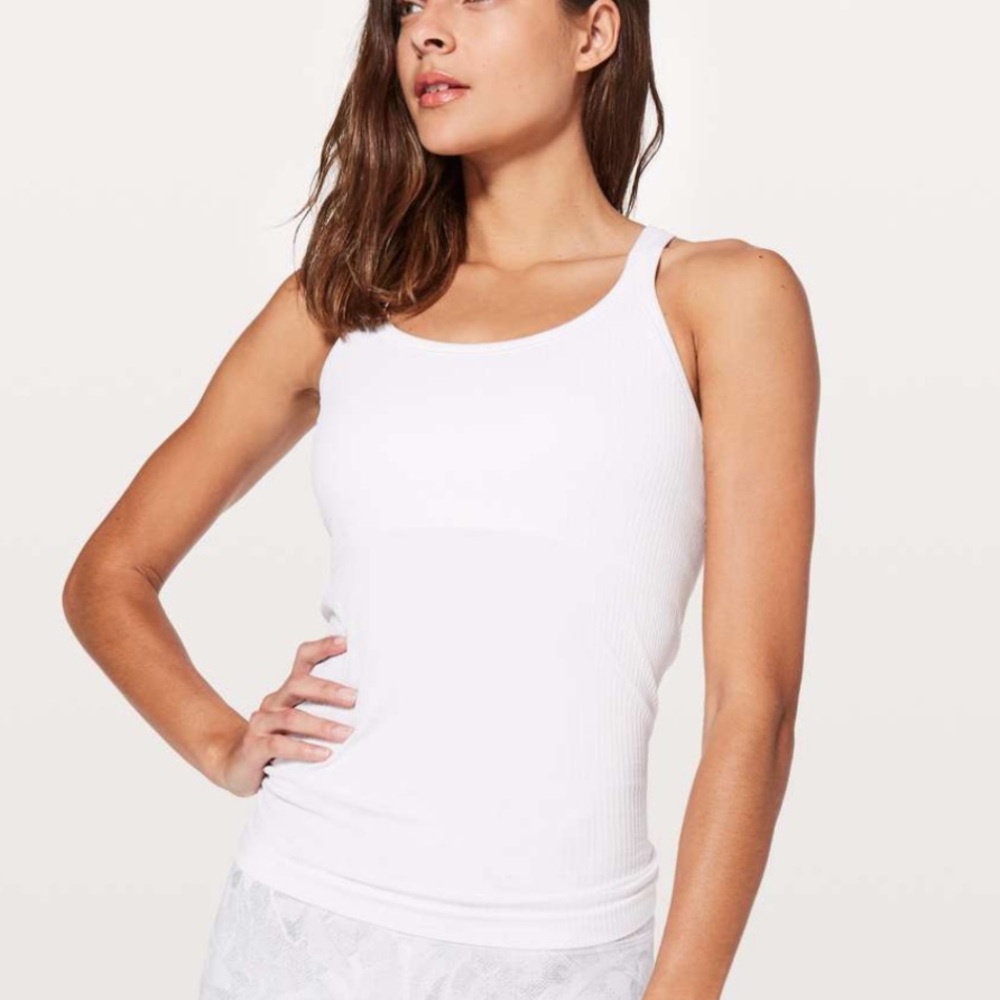 Lululemon Ebb to Street Tank Top White